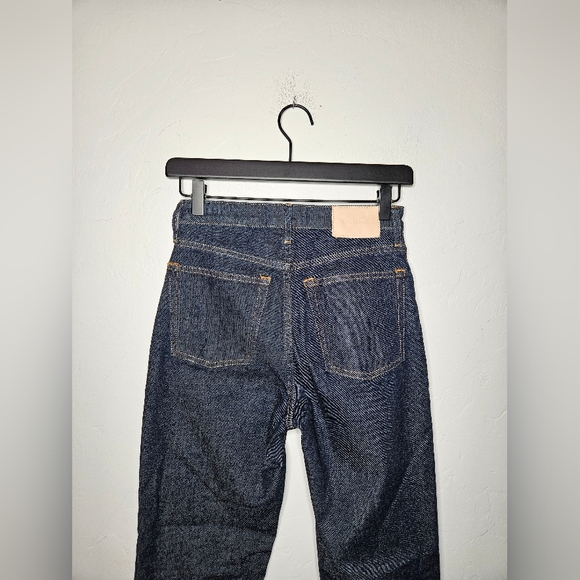 EVERLANE The High Rise Straight Jean Dark Wash Size 24 Regular - Picture 3 of 6